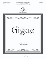 Gigue Handbell sheet music cover Thumbnail